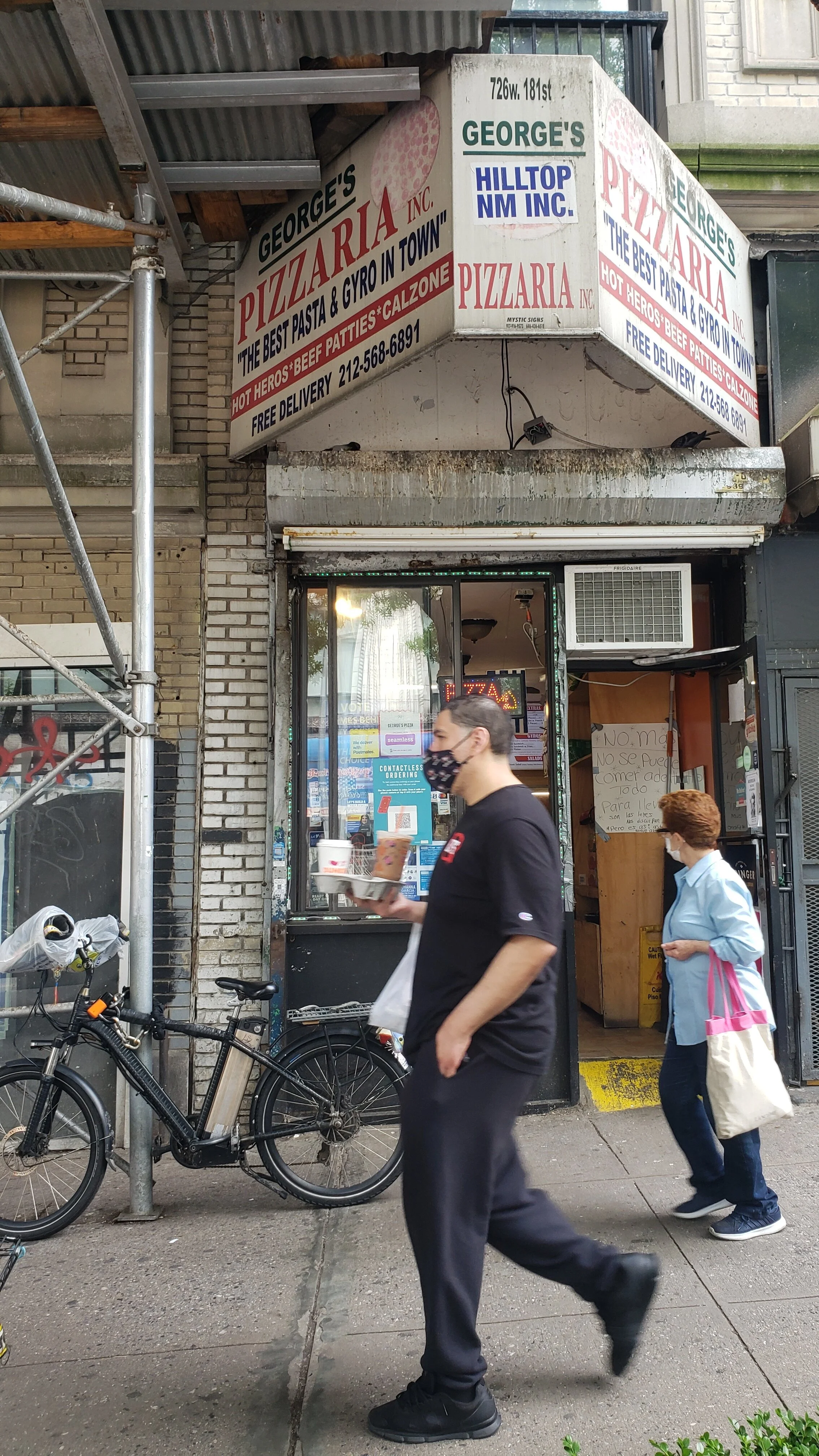 Exterior of George’s, 181st St in Washington Heights