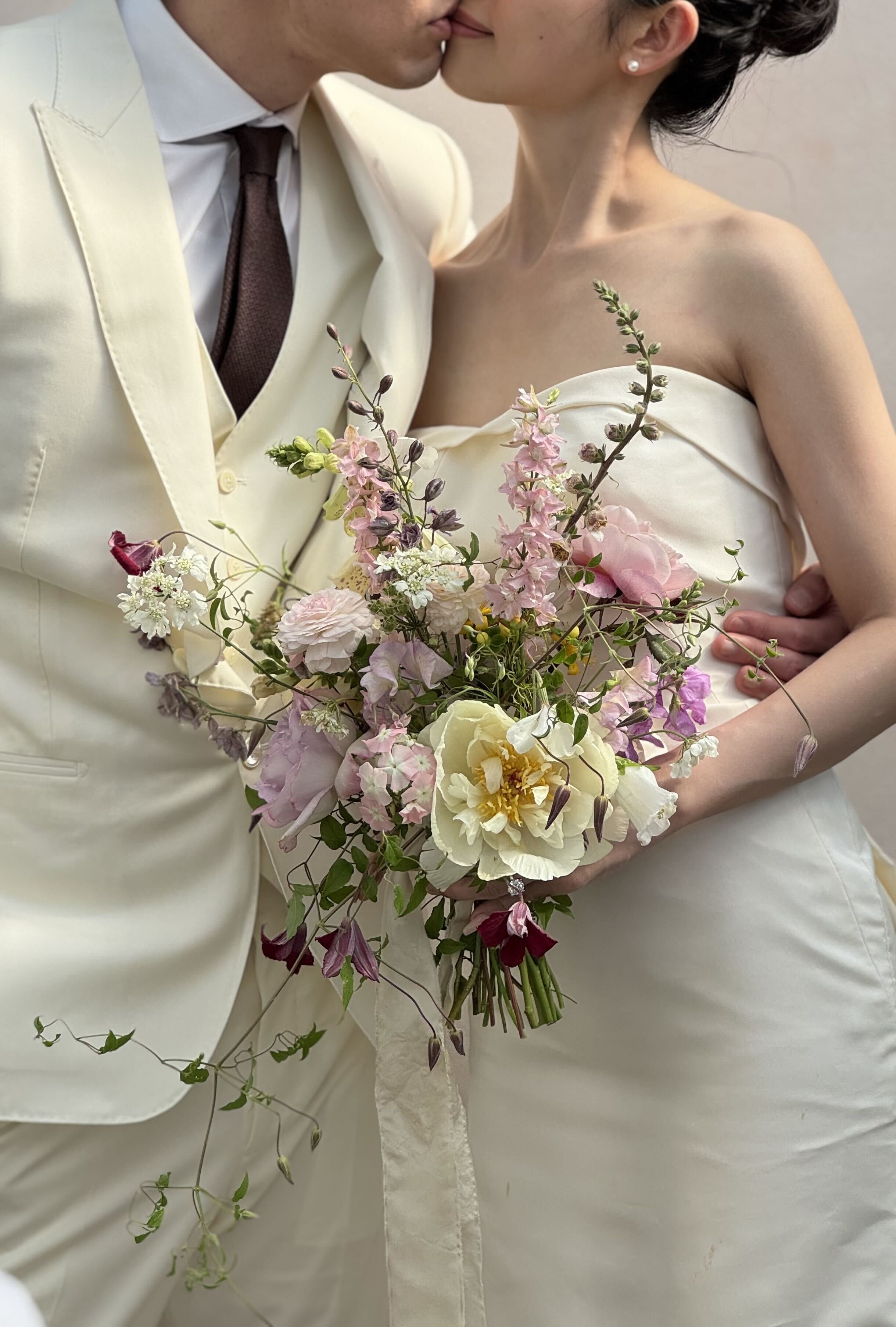 spring peony bridal bouquet
