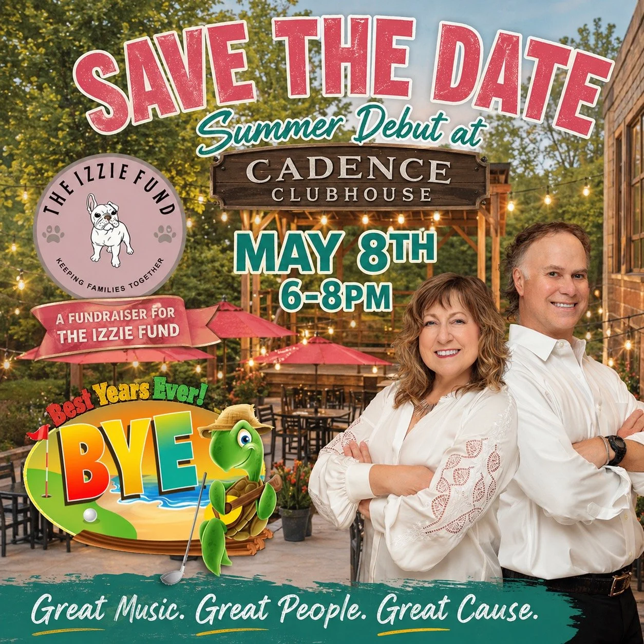 Hello Pittsburgh!!.....Bringing a brand new show to our summer debut at Cadence Clubhouse Friday May 8! Fetch those dancin' shoes and help us support The Izzie Fund - a wonderful local charity!!