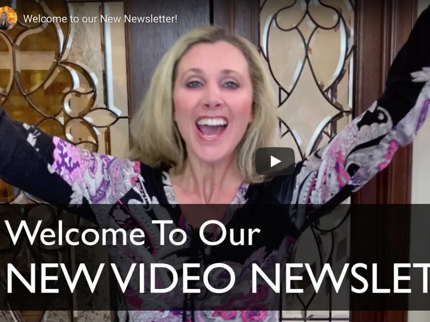 Welcome to our New Video Newsletter!