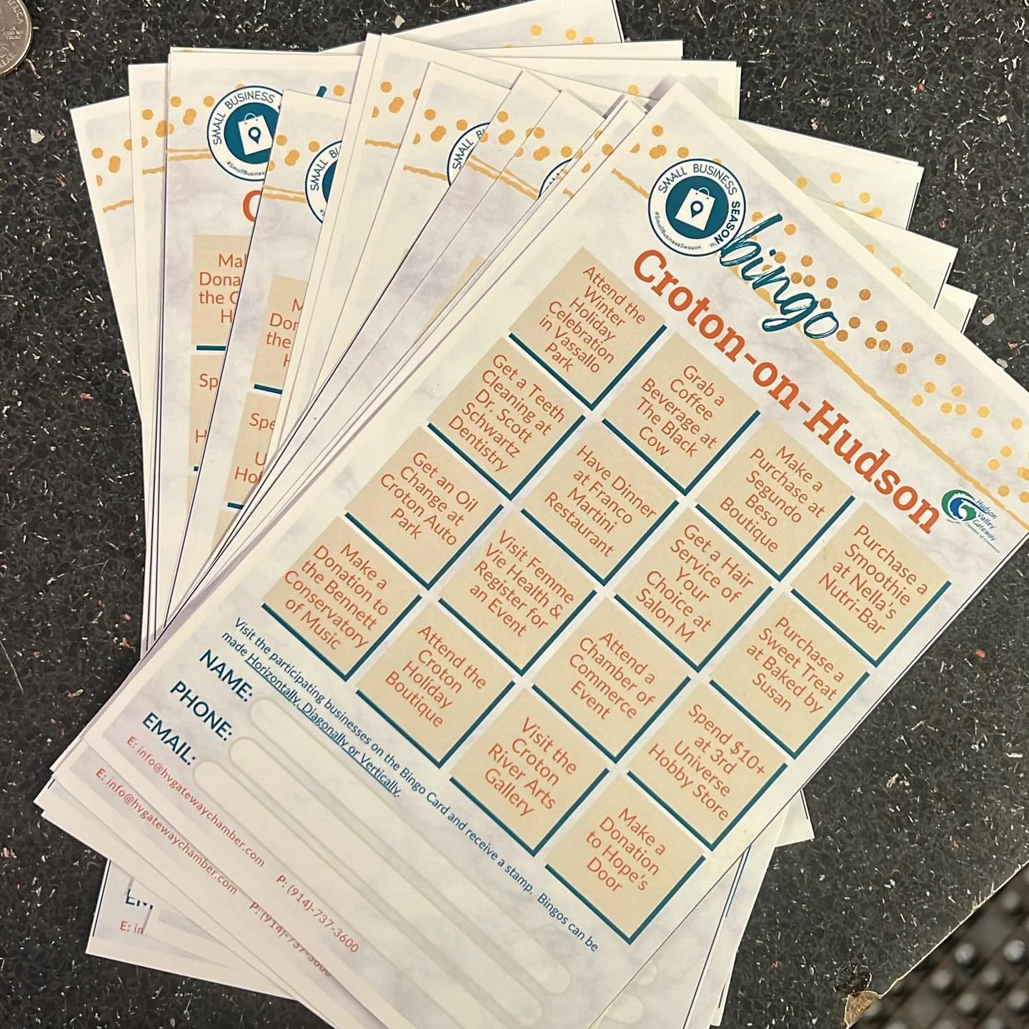 Stop by to pick up your @hvgchamber Bingo Card for Croton! Grab a coffee drink here at the Black Cow to get your official stamp! While supplies last.