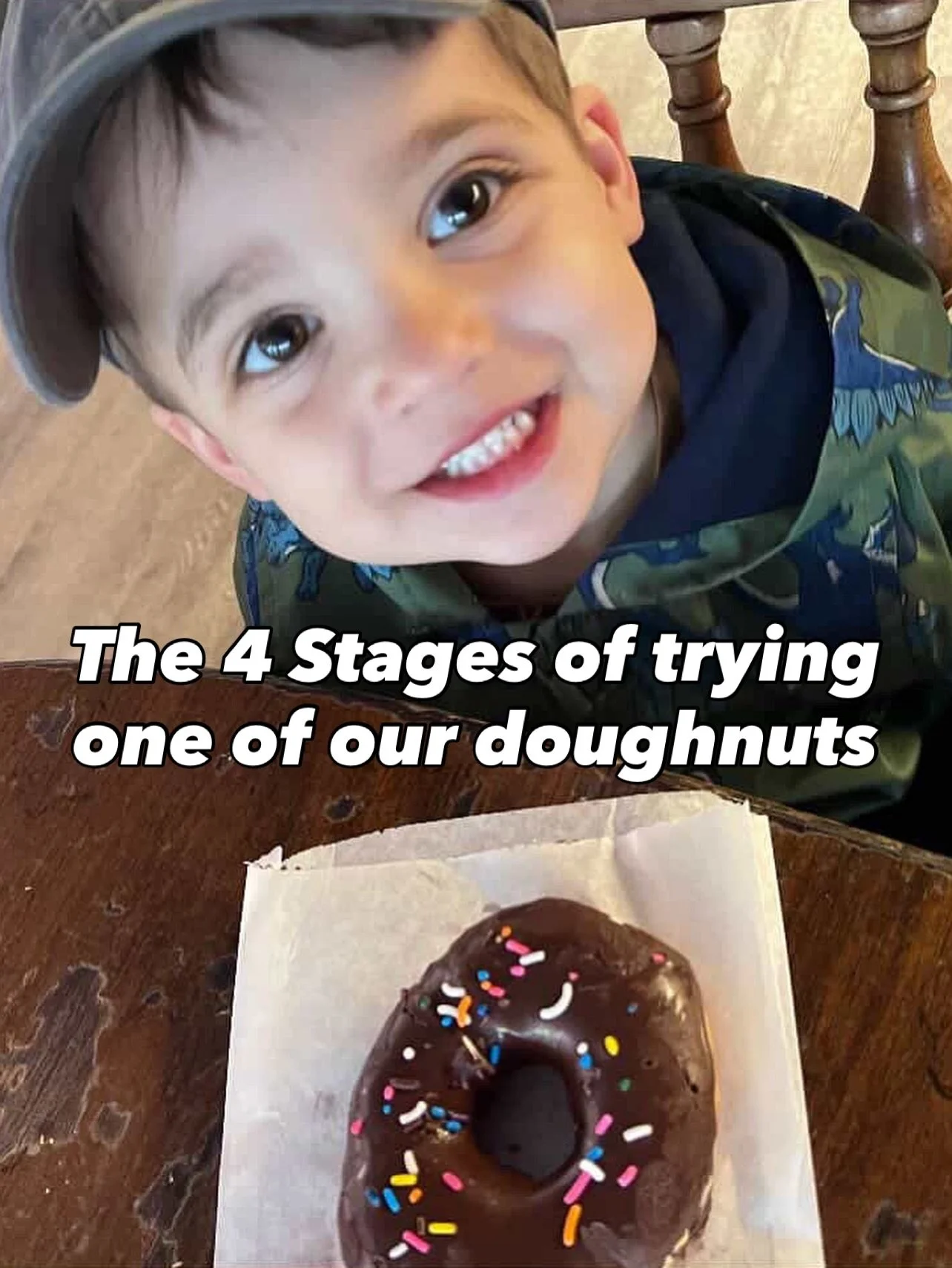 We get a lot of praise for our coffee, but we also get a lot of praise about our baked goods, especially from pasty connoisseurs like Francis, who kindly offered to demonstrate the 4 sublime stages one can expect to experience when they have try of o