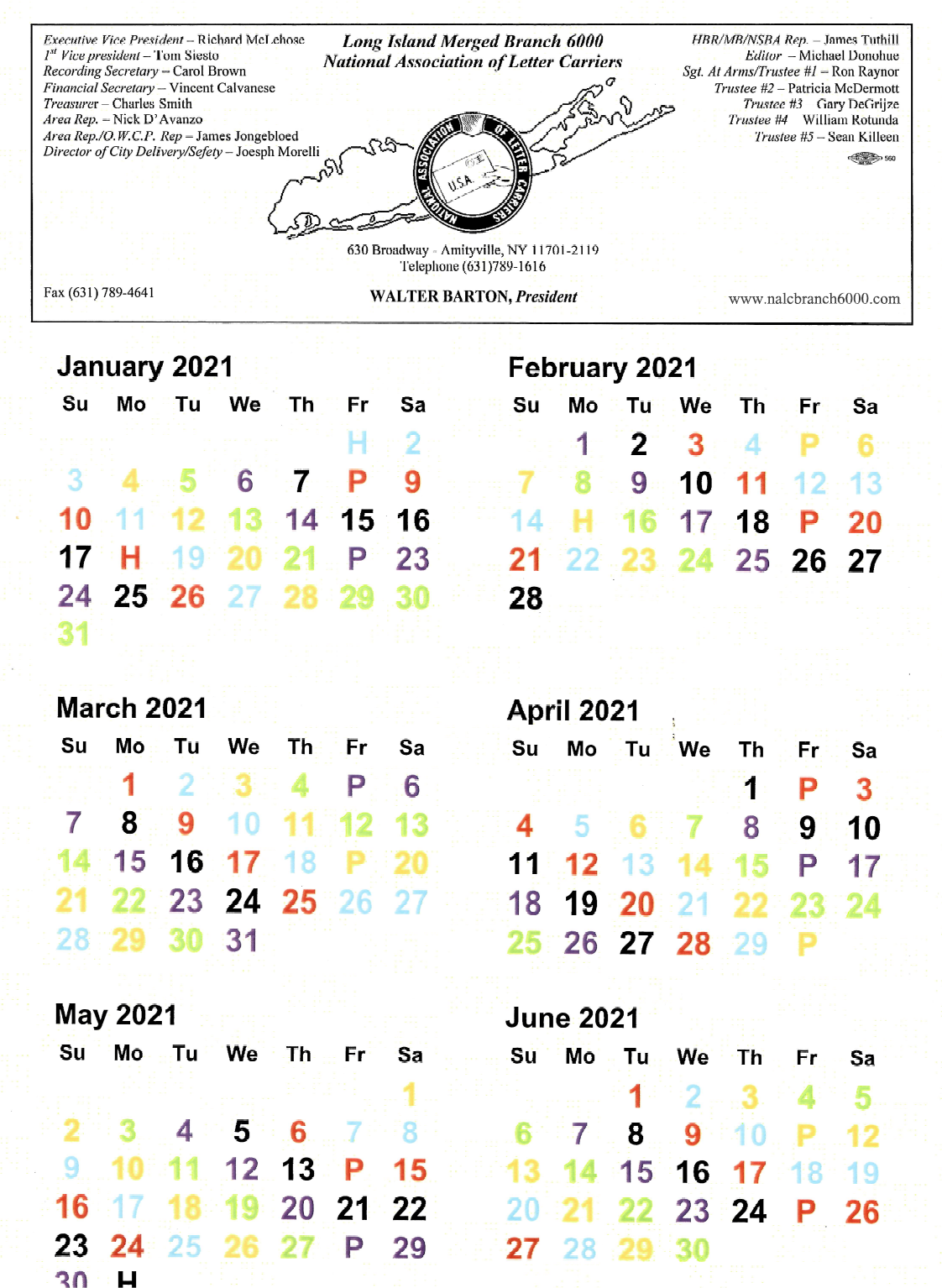 Nalc Carrier Calendar 2022 Printable Calendar 2023