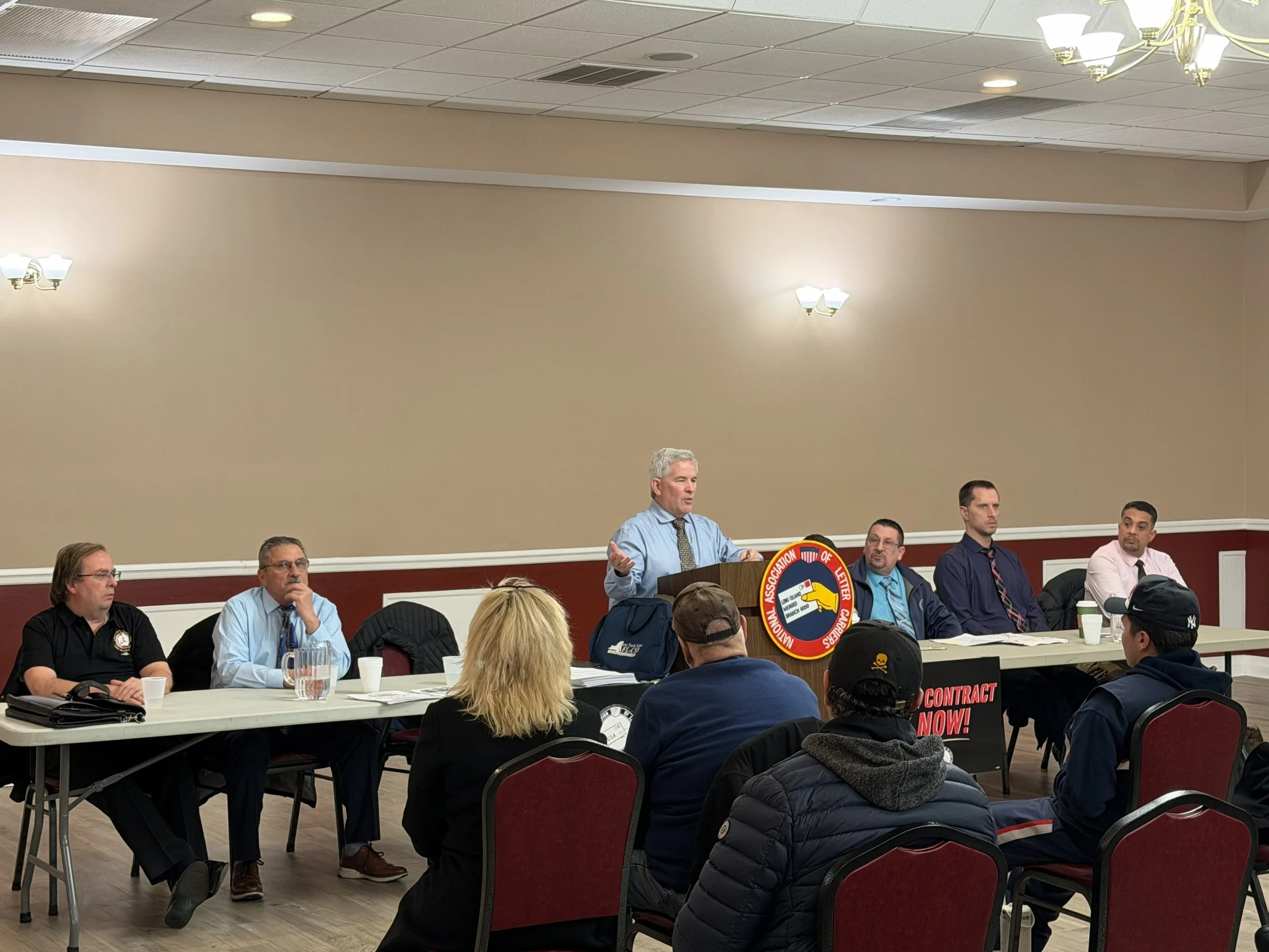 President Rich McLehose addresses the crowd.