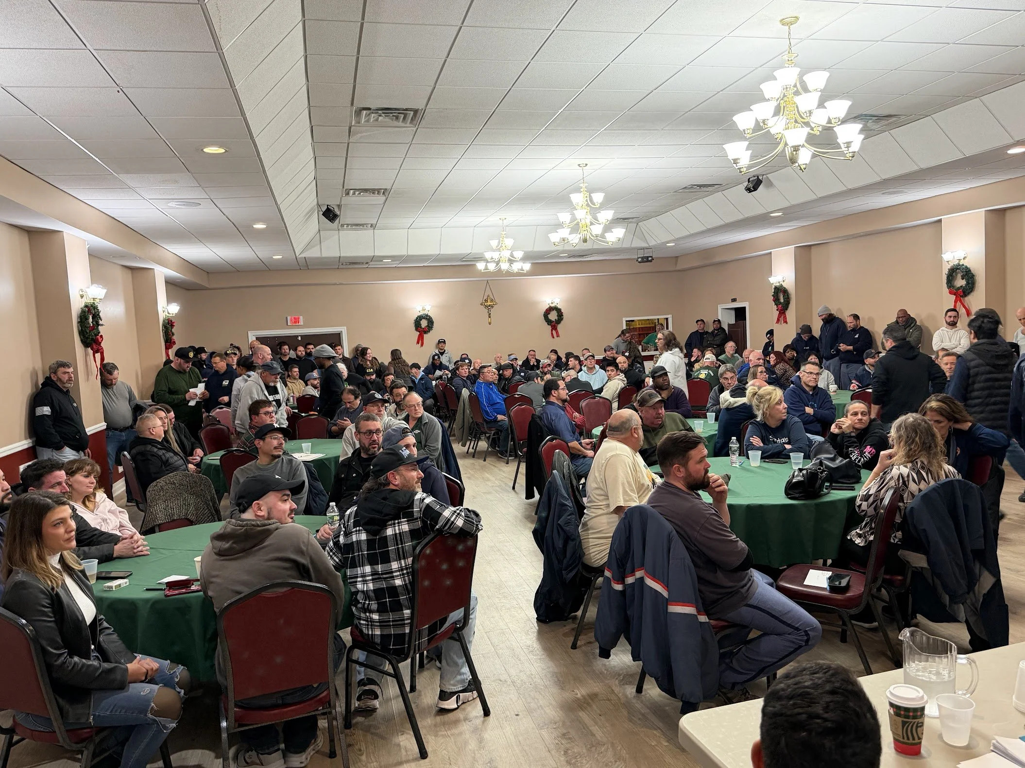 Large membership turnout.