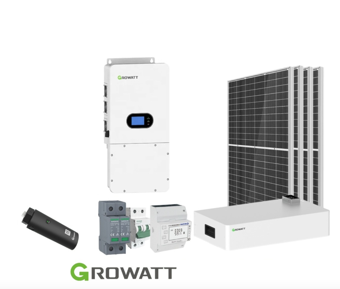 KIT HIBRIDO 8 PANELES 1 BATERIA LITIO 5KWH