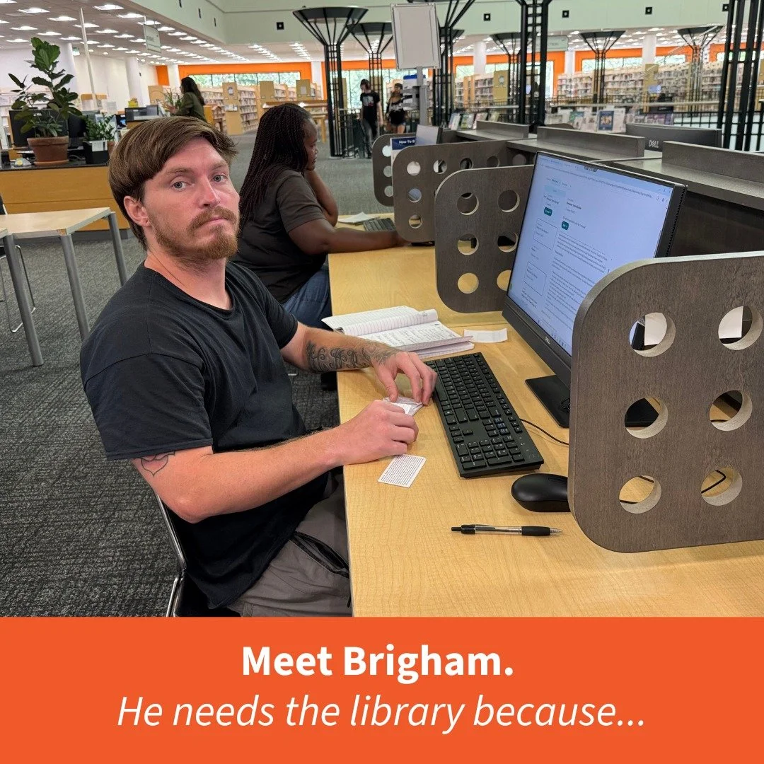 Libraries provide more than books. They also help people like Brigham, a Selby library patron, develop new skills, access technology, and pursue employment opportunities.

They are places where people can learn, connect, and access resources they may
