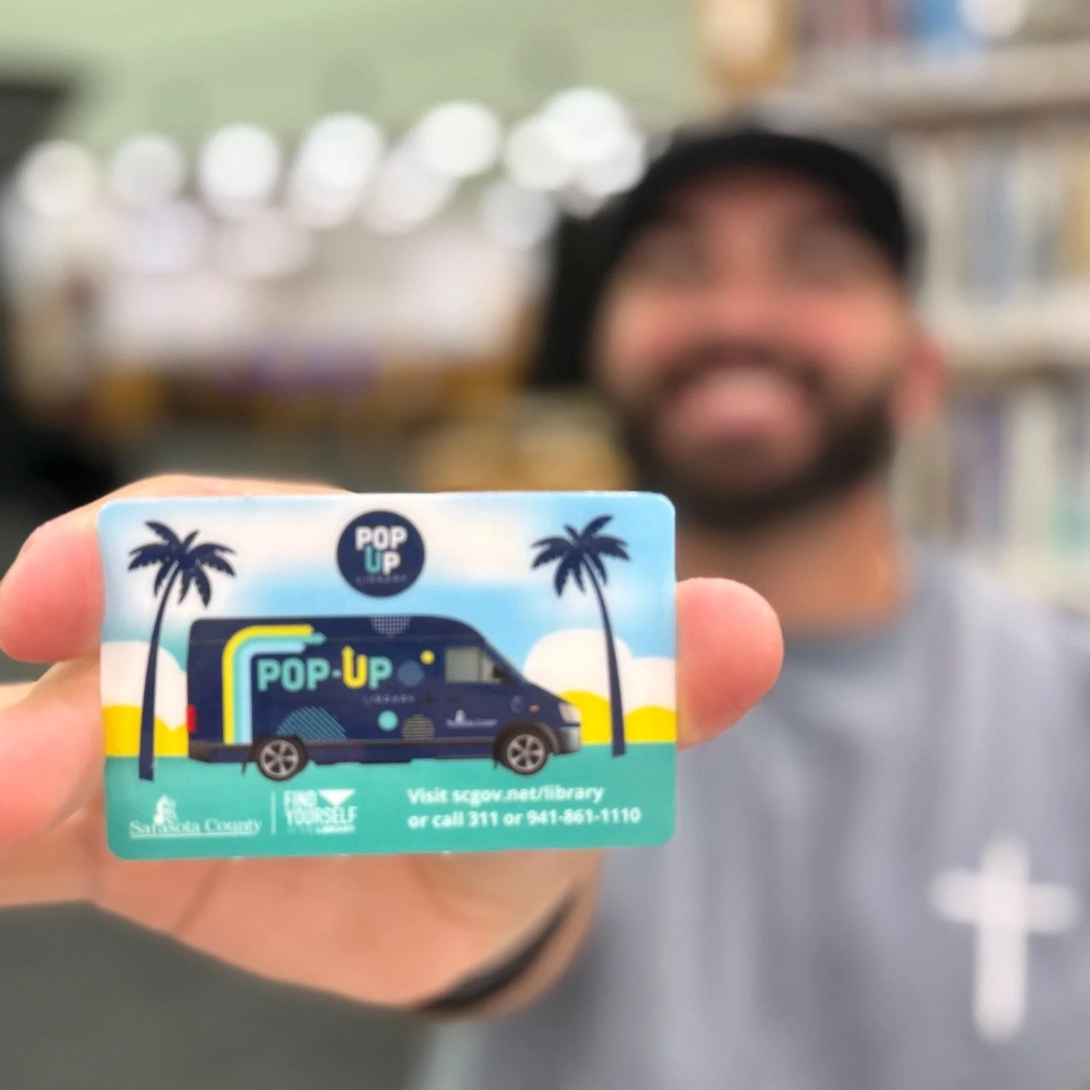 Where did September go? September was National Library Card Month, but the good news is you can sign up for a library card any month, any day! 

Meet Mike. He just signed up for his very first library card at Selby library. Look how excited he is? Yo