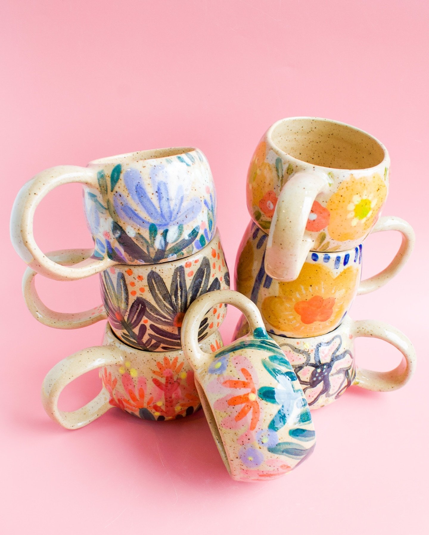 ✨Spring sale is here✨Finally! Mugs don&rsquo;t make it to the website often so add 👏 to 👏 cart 👏

This is your chance to snatch up a mug, mini mug jewelry, and the new spring prints. Newsletter subscribers will get a special free gift with every o