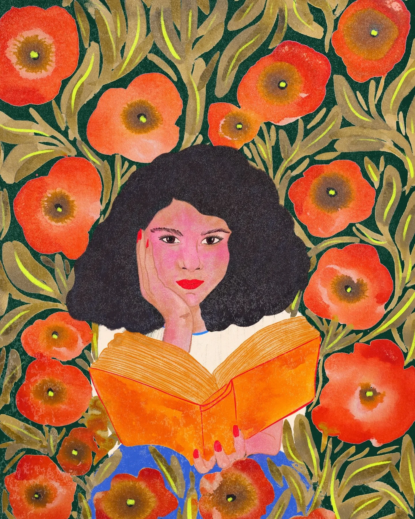 May your weekend be full of books and flowers 📚🌸(print coming soon)