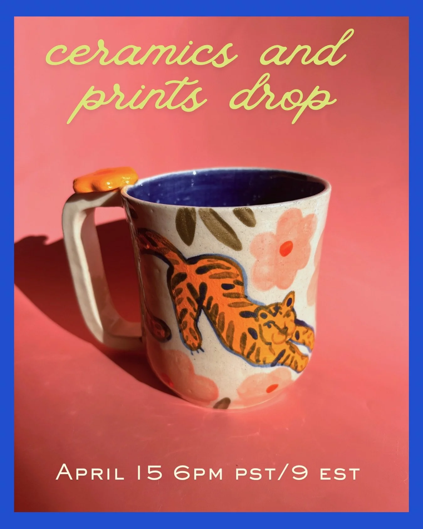 Mark it on the calendar, babeeee! 
New prints. New ceramics. Let&rsquo;s go!
