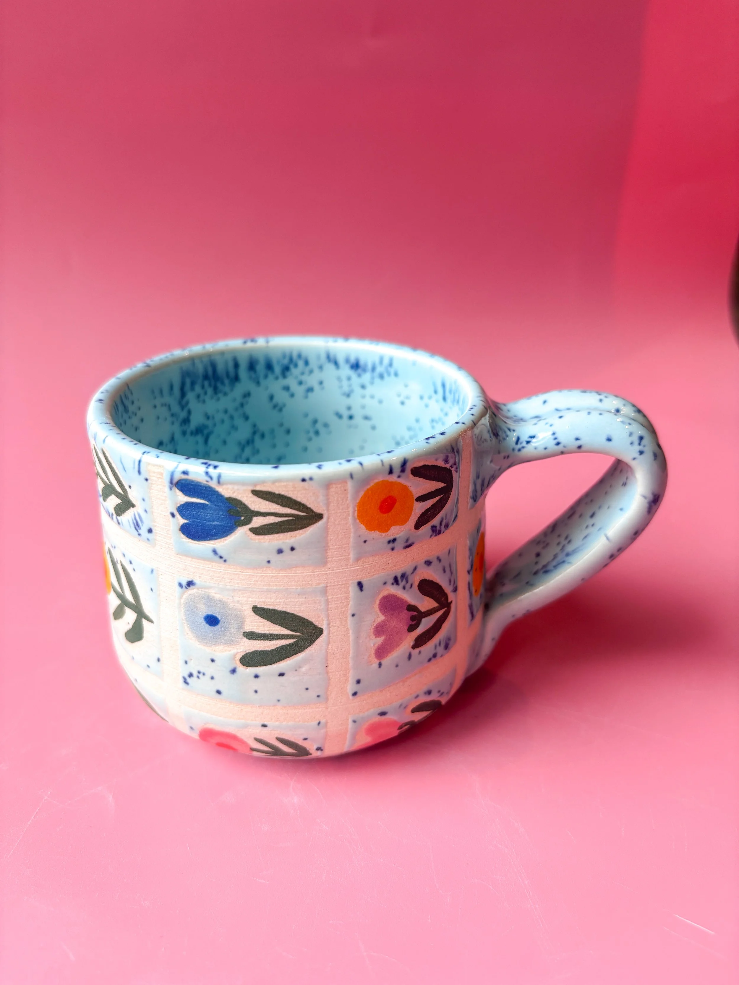 Blue Quilt Mug