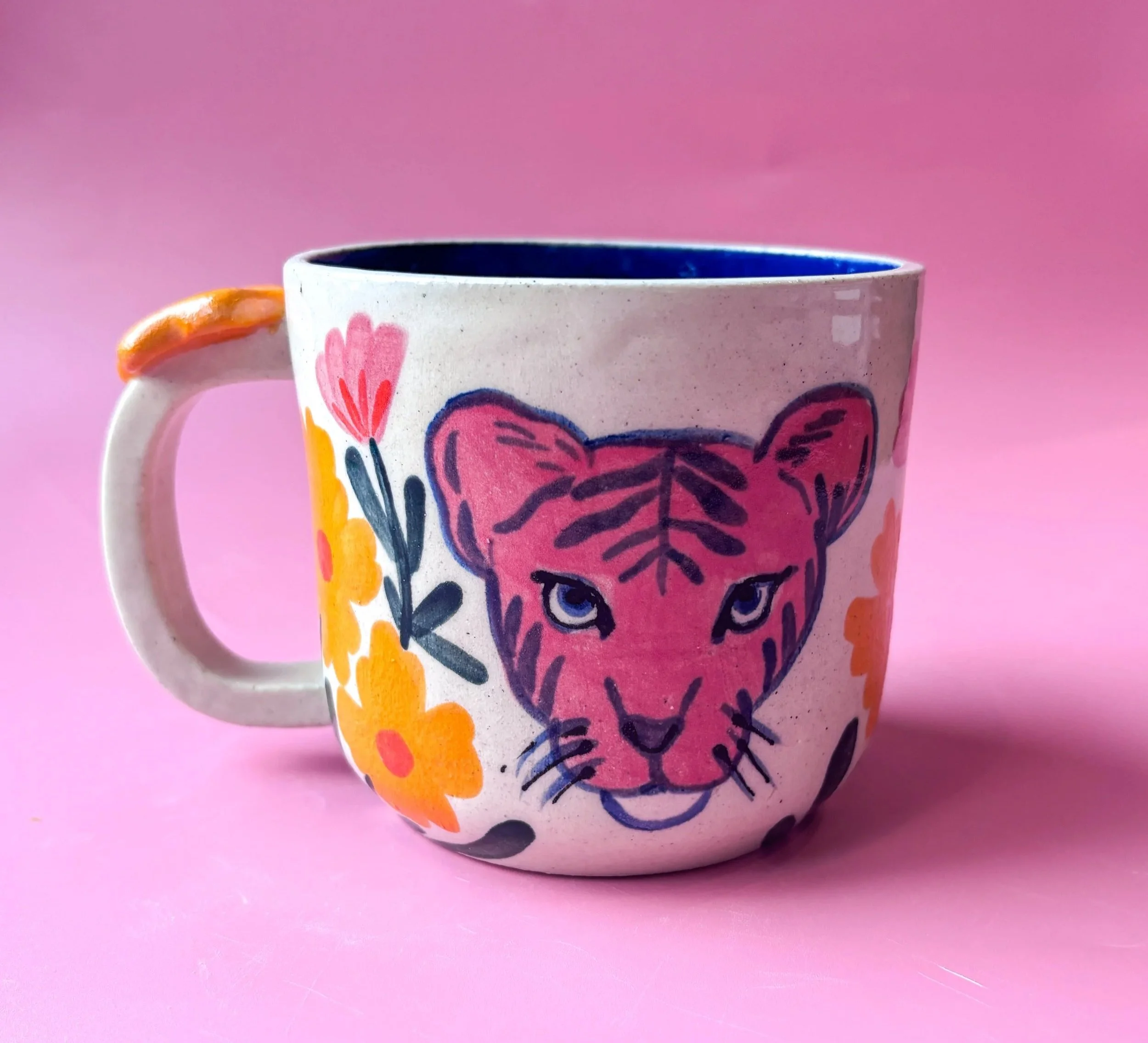 Pink Kitty Large Mug
