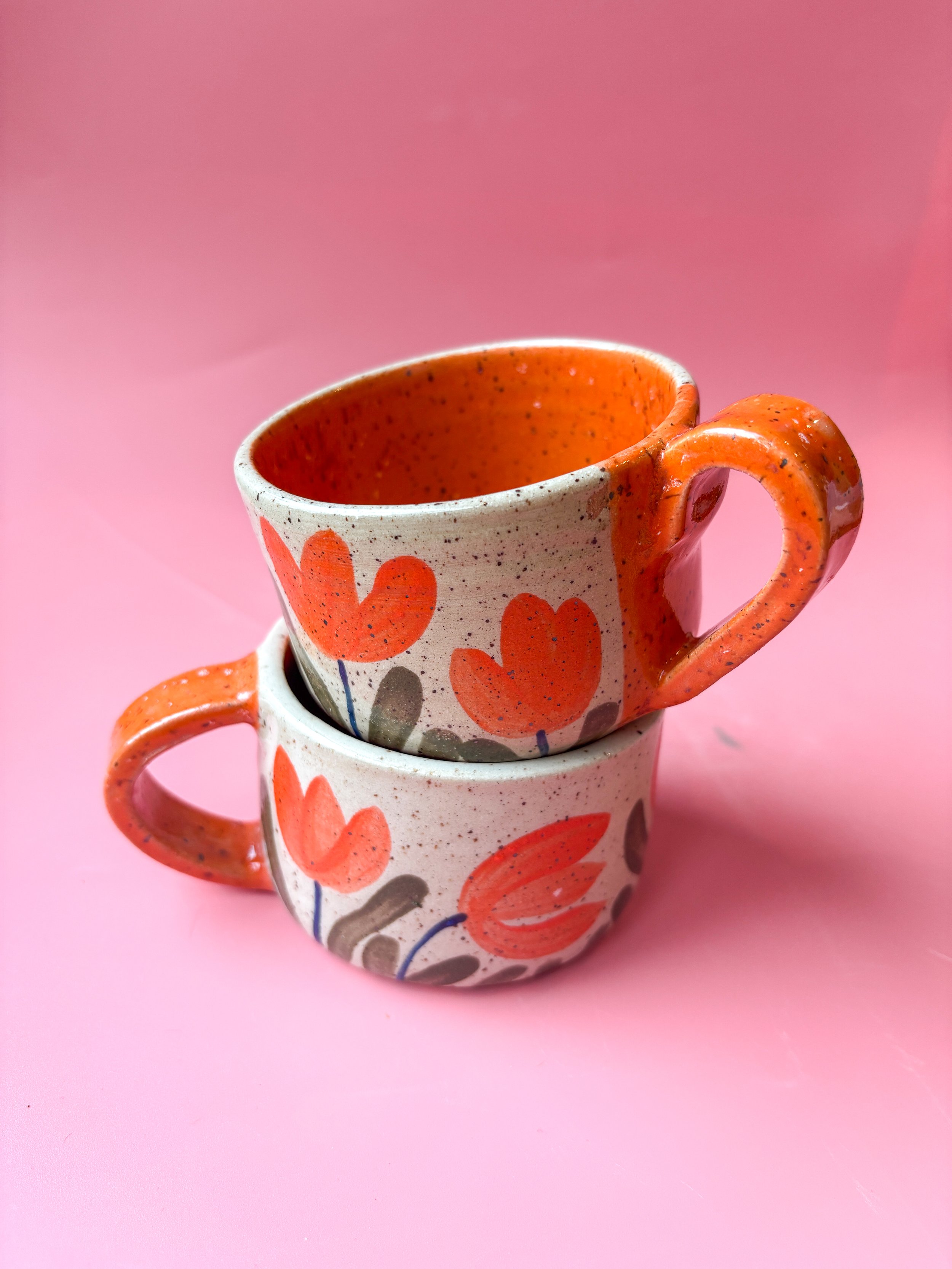 Orange Speckled Mug