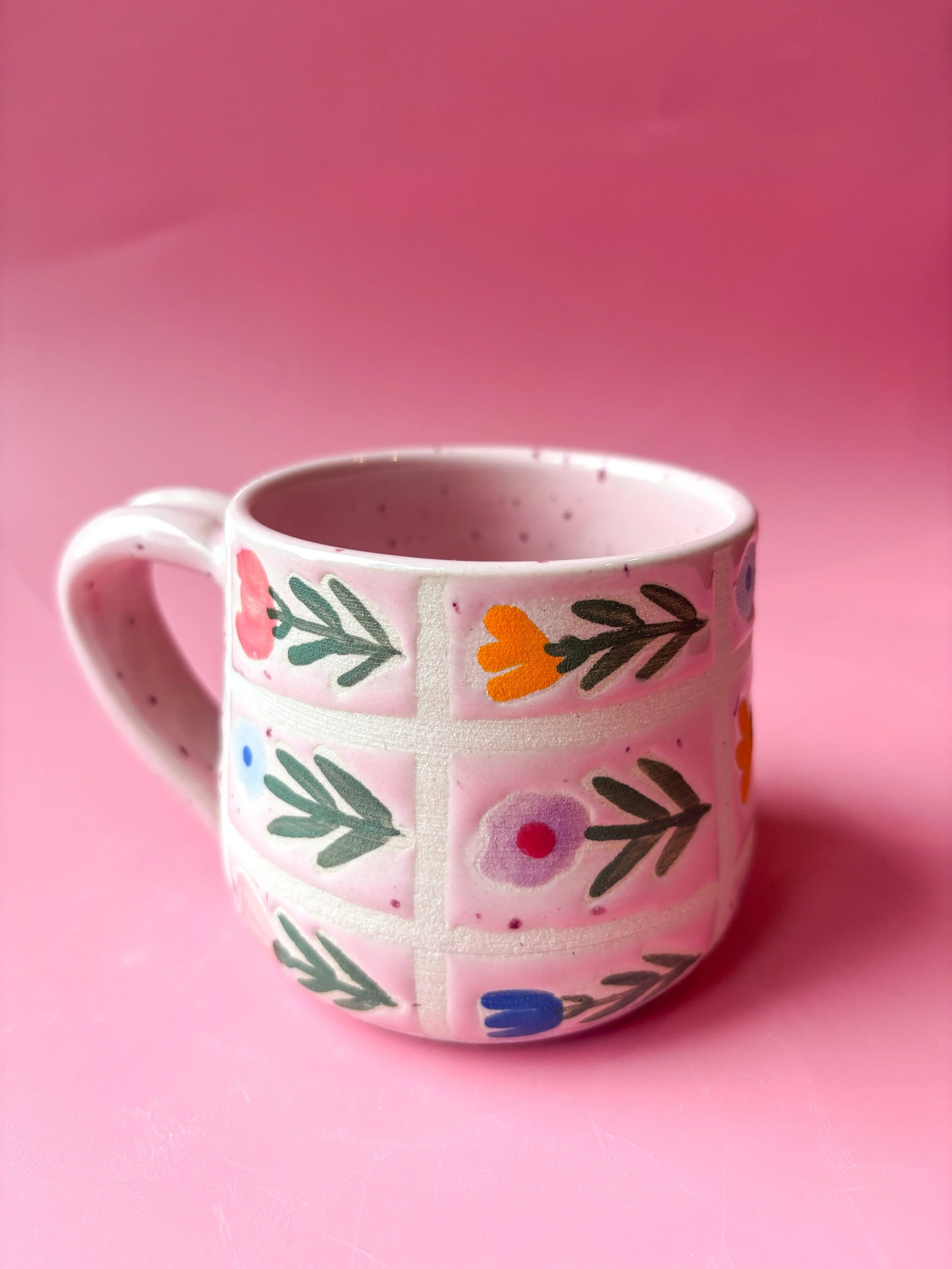 Pink Quilt Mug