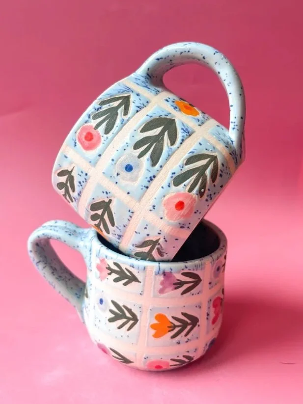 Blue Quilt Mug