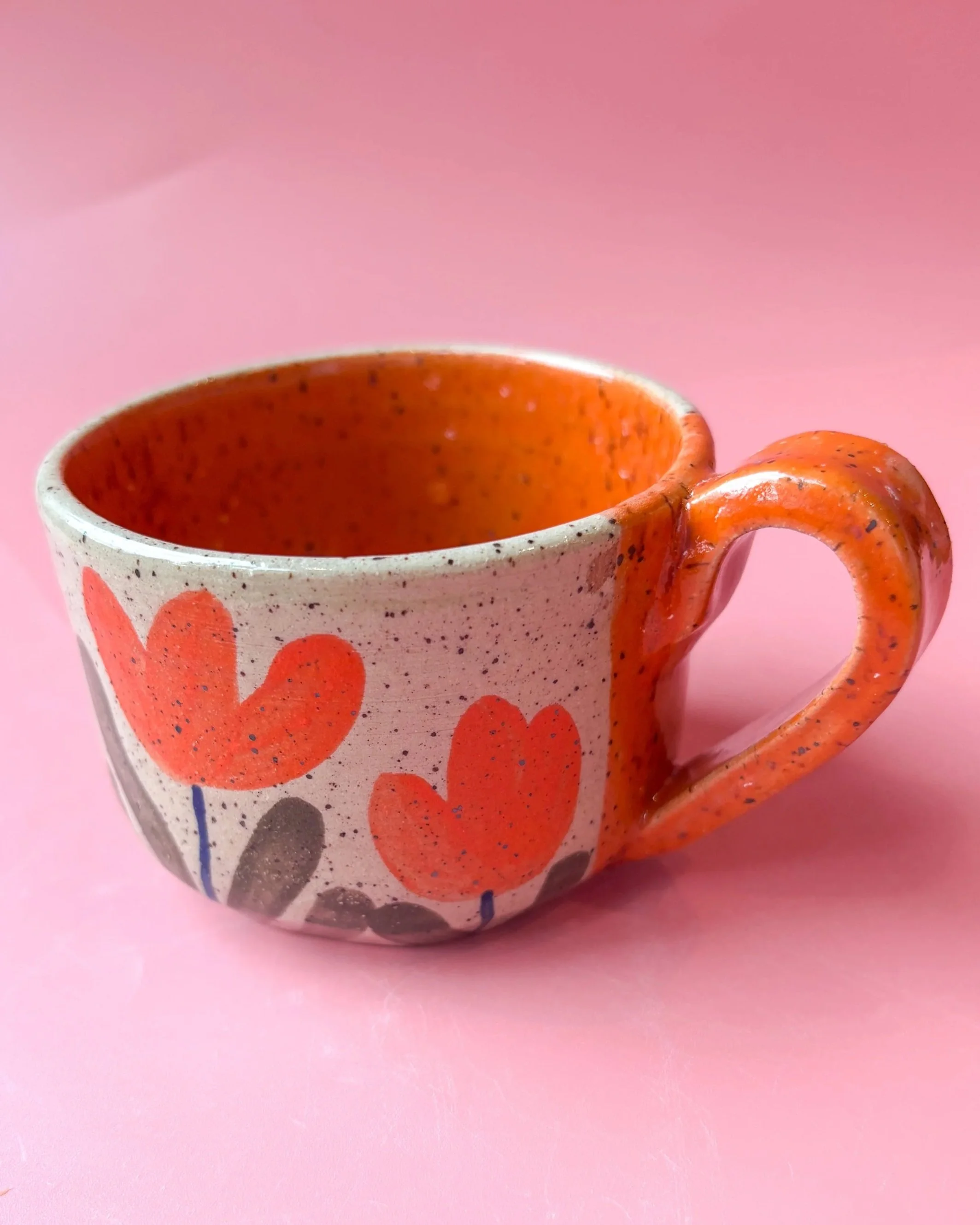 Orange Speckled Mug