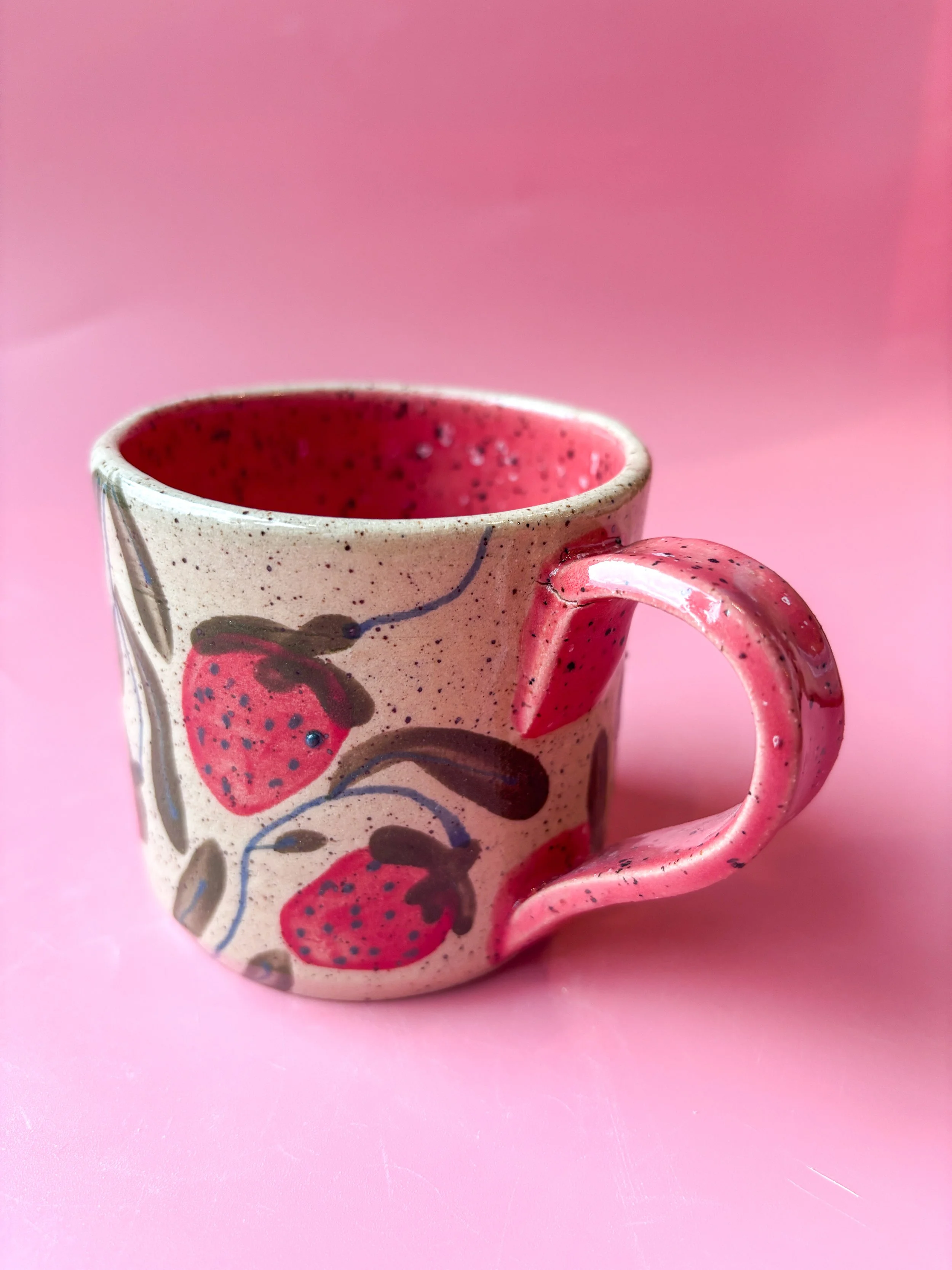 Strawberry Speckled Mug