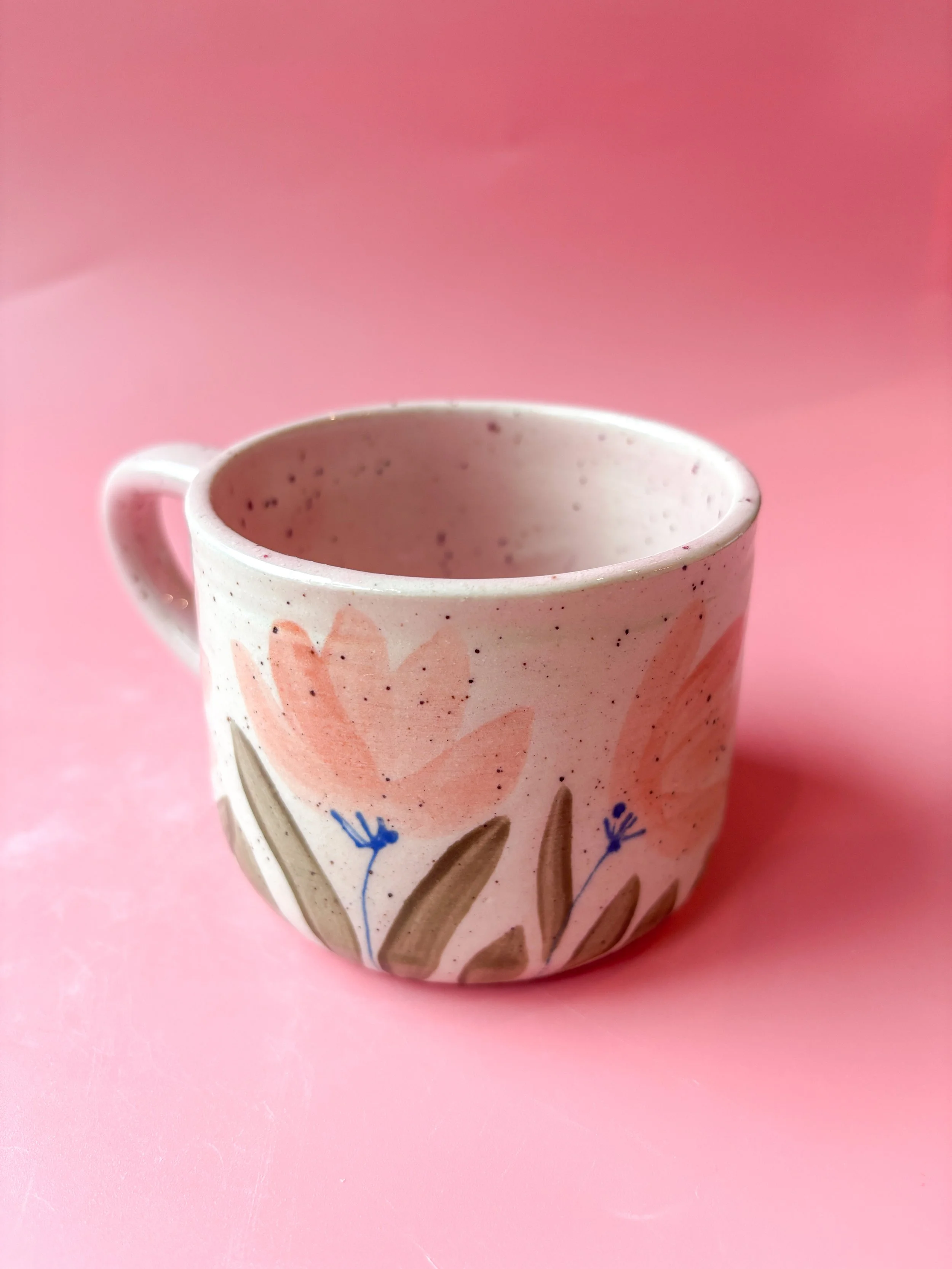 Speckled Peachy Pink Mug