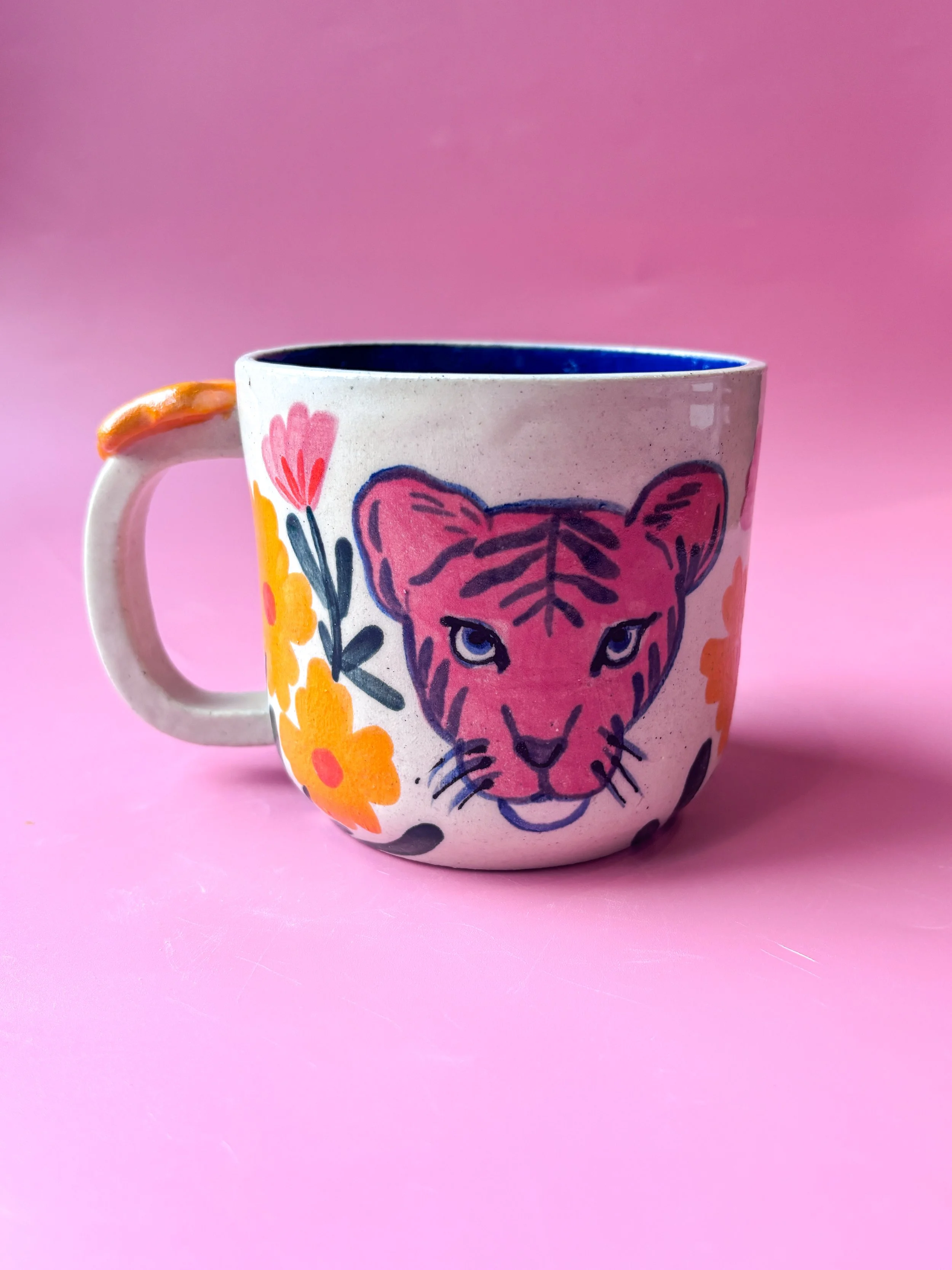 Pink Kitty Large Mug