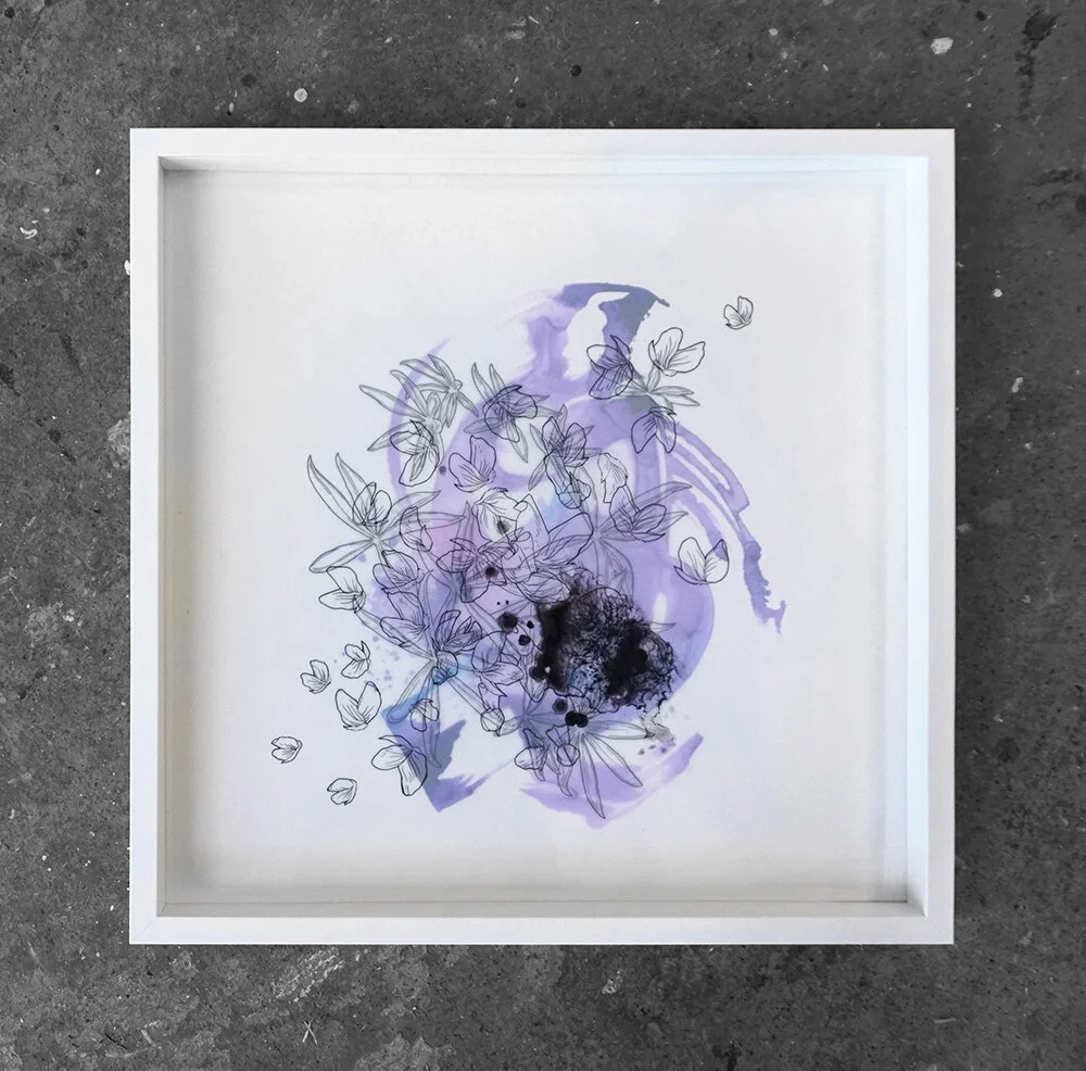 Rise again - 
Inspired by Lupine covering the ground a few years after a fire near Rock Creek BC