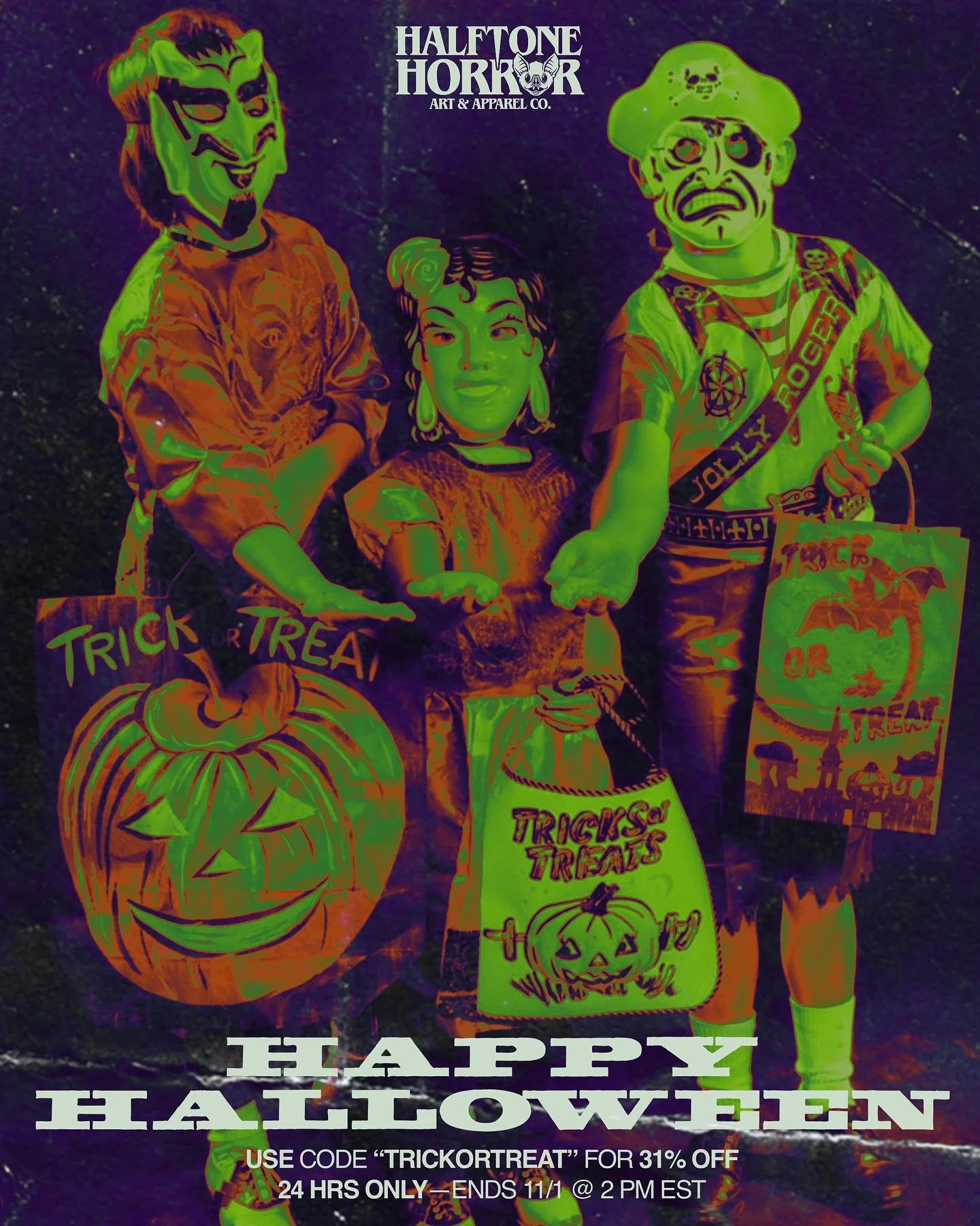 HAPPY HALLOWEEN 🎃
.
The big day is here and it&rsquo;s always a bittersweet one. But if you&rsquo;re like us then Halloween lives on every day in our hearts and home. To celebrate this hallowed day our whole shop is 31% off for 24 hours! Use code &l