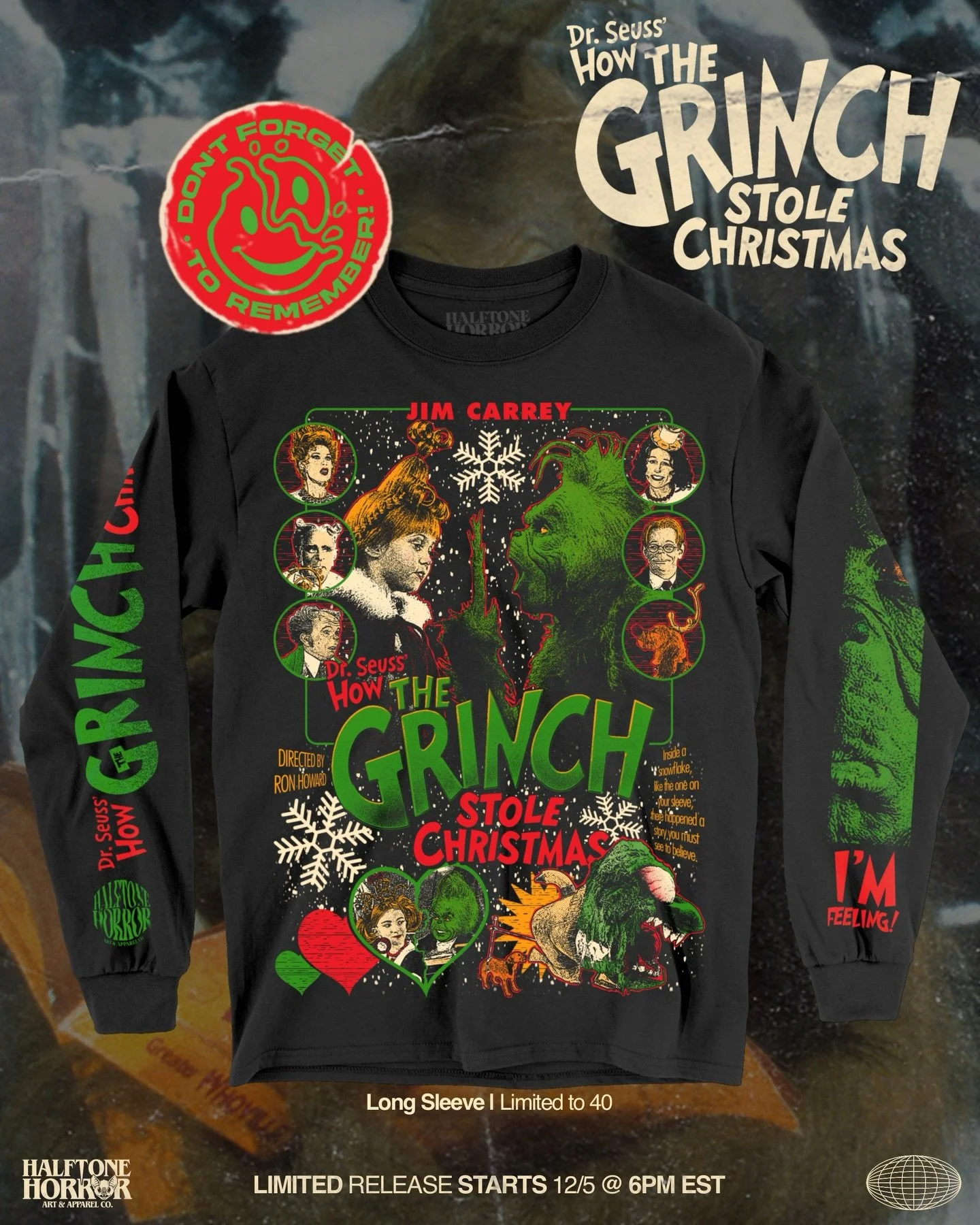 Oh, the Who-manity ❄️
.
A limited release is hitting the shop this weekend! Tees and long sleeves are limited to 40 each and posters, as usual are limited to 25. Set those alarms since these might move fast. Shipping is expected to complete before 12