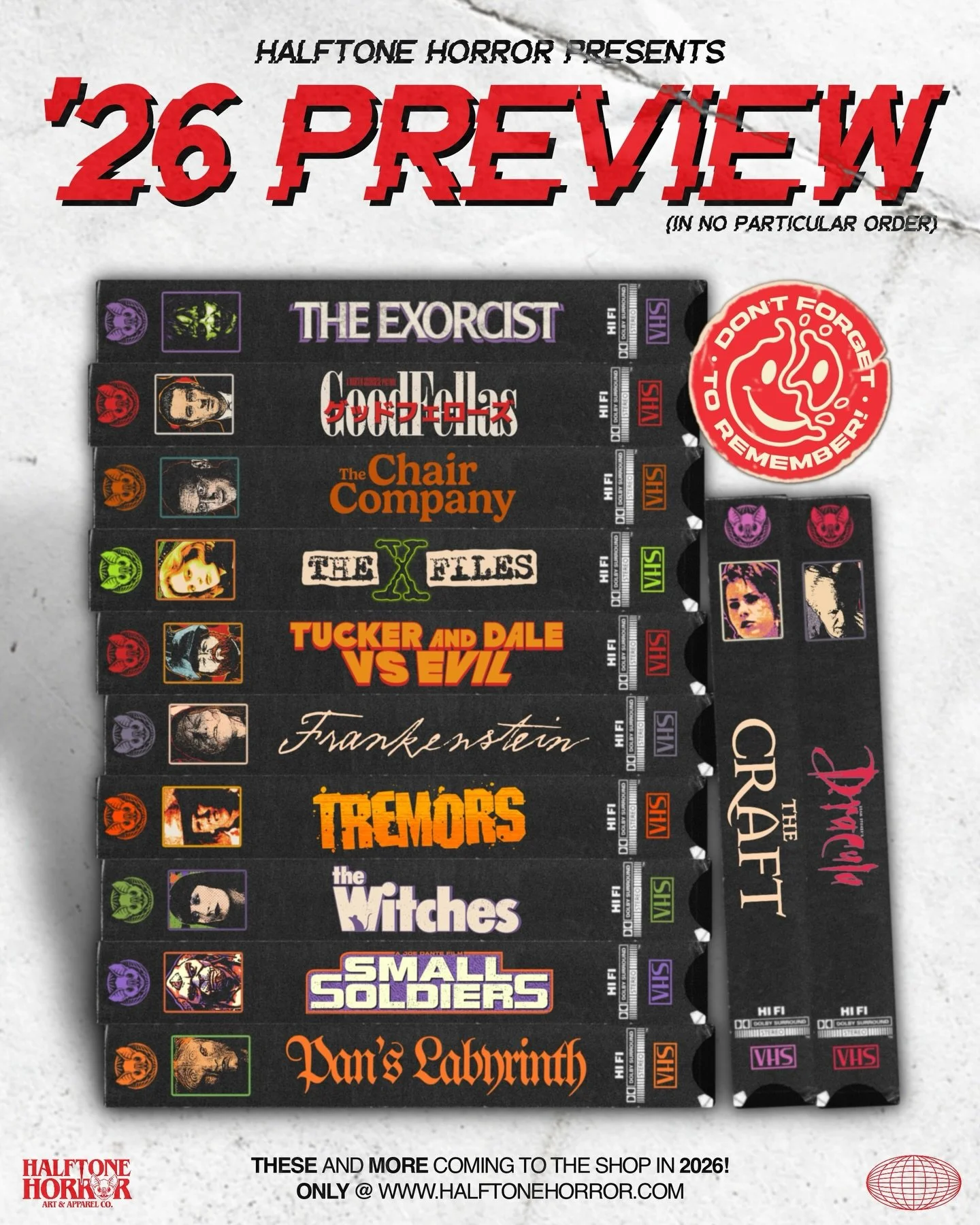 &lsquo;26 PREVIEW 🦇
.
Here&rsquo;s a sneak peek at just a portion of what we have planned for next year! We heard your calls and have thrown some great suggestions in the stack. These are in no particular order but be on the lookout for the next rel