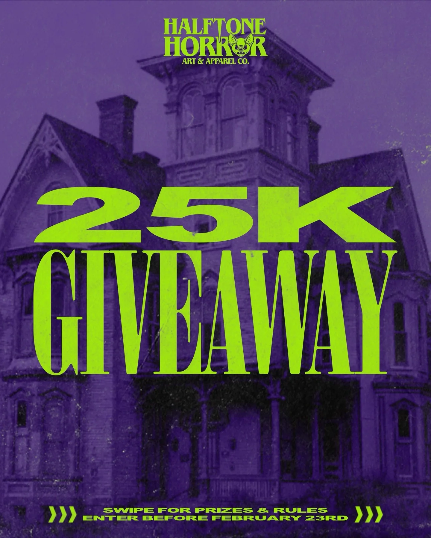 25K giveaway 🦇
.
Another incredible milestone, another kill3r giveaway! We cannot thank you all enough for your insane support. There would not be an US with YOU and we are so grateful for this community. With a new year we have a new giveaway forma