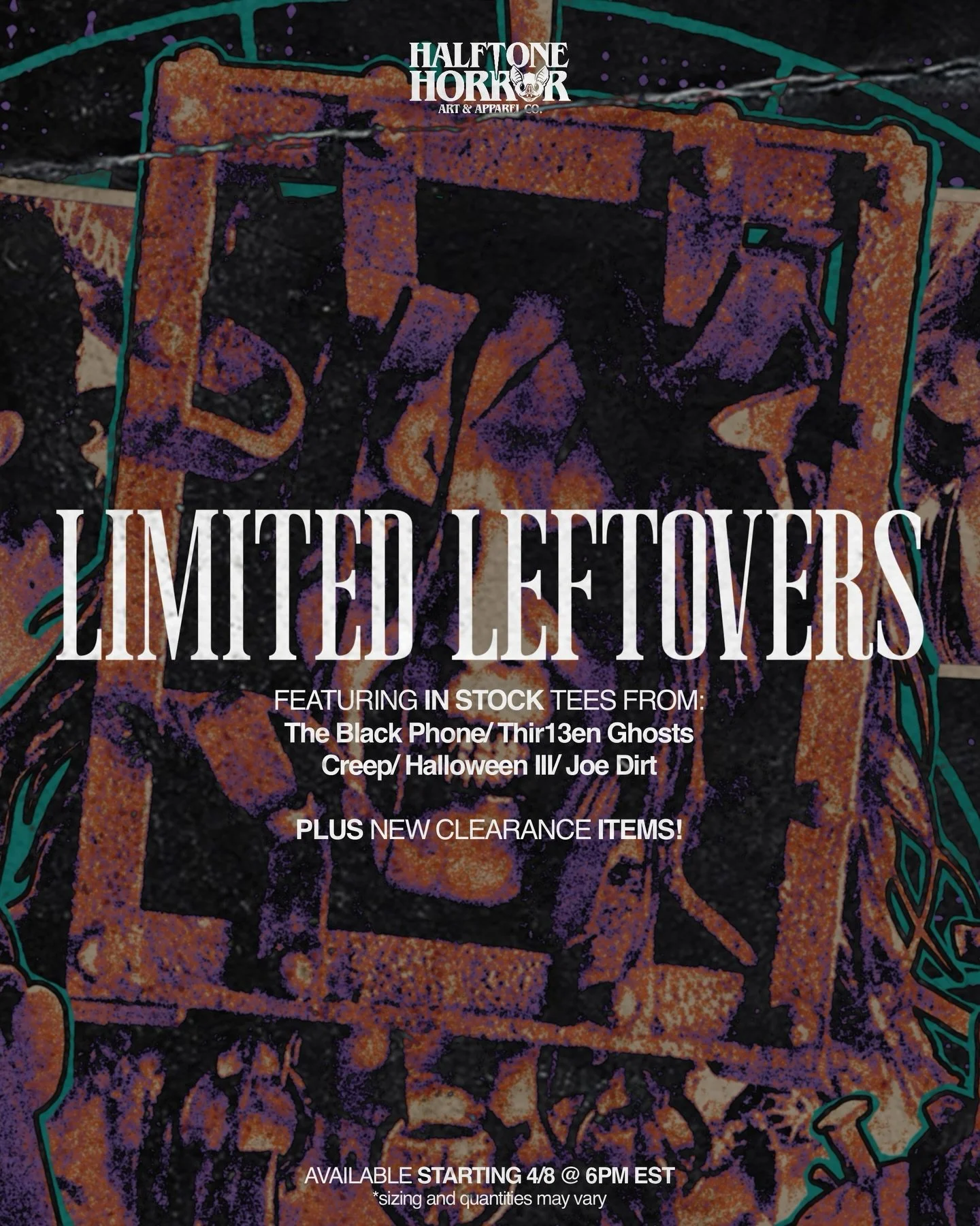 LEFTOVERS 🦇
.
We have a small smattering of convention leftovers that we&rsquo;ll have available this WEDNESDAY! Some new clearance items are being added too. Sizes and quantities vary so be at the ready and set those reminders 🚨
.
Leftovers ship w