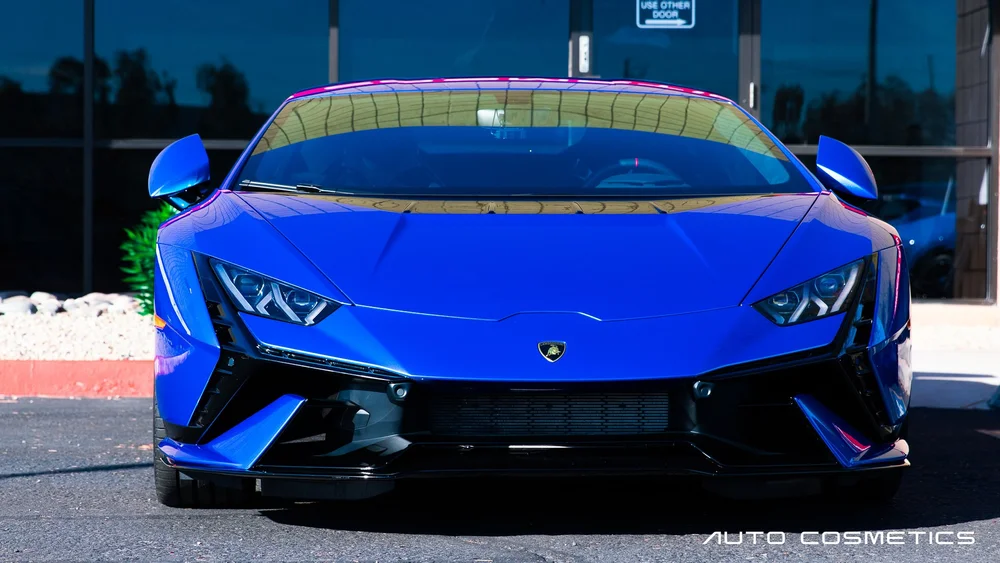 Deep, reflective gloss finish on a ceramic-coated vehicle at Auto Cosmetics in Chandler, Arizona.
