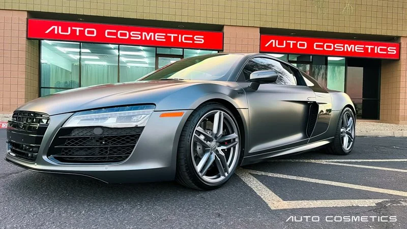Window tint installation showing UV and heat rejection benefits at Auto Cosmetics Chandler Arizona