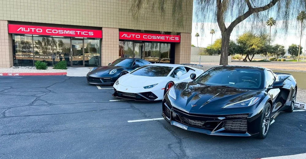 Deep, reflective gloss on a vehicle at Auto Cosmetics in Chandler, Arizona
