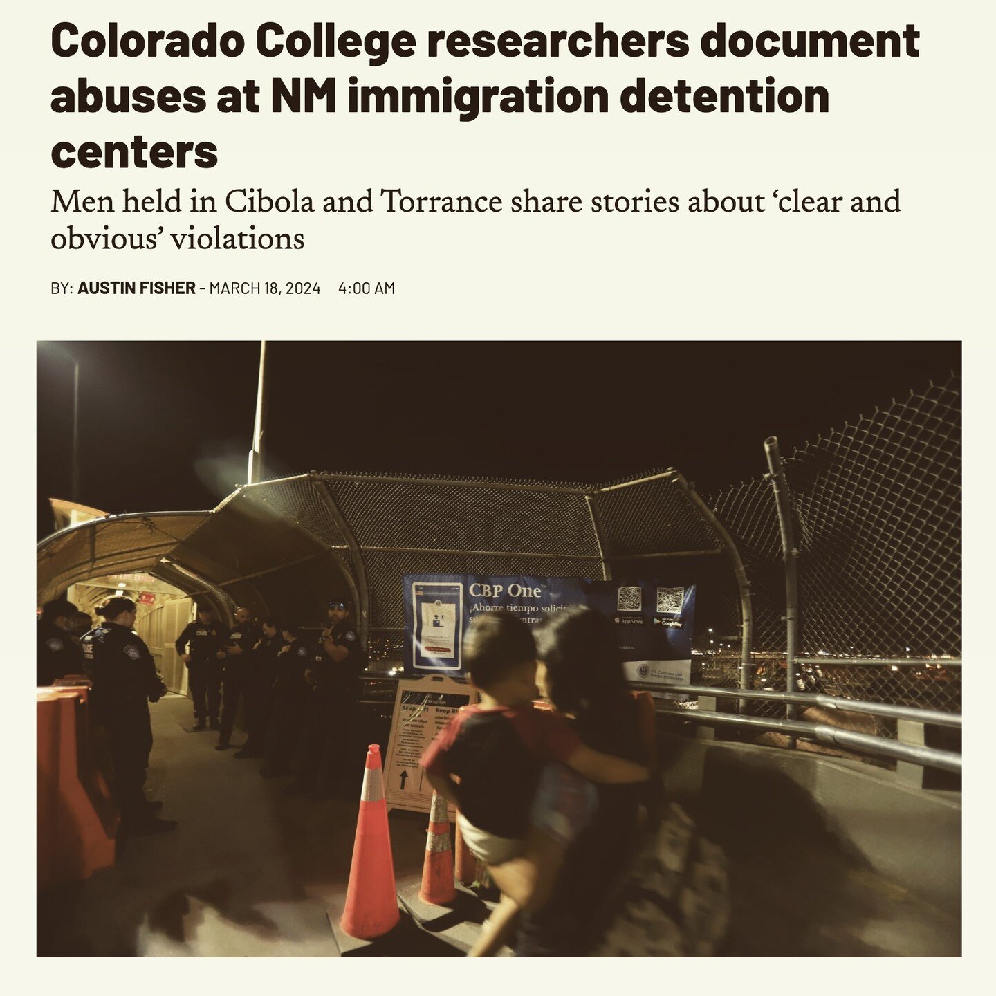 &ldquo;ICE has long evaded accountability for such abhorrent violations of national detention standards &ndash; an outcome facilitated by flawed oversight mechanisms that consistently fail to address inhumane conditions in facilities. The migrants wh