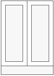 24" Full Door Vanity