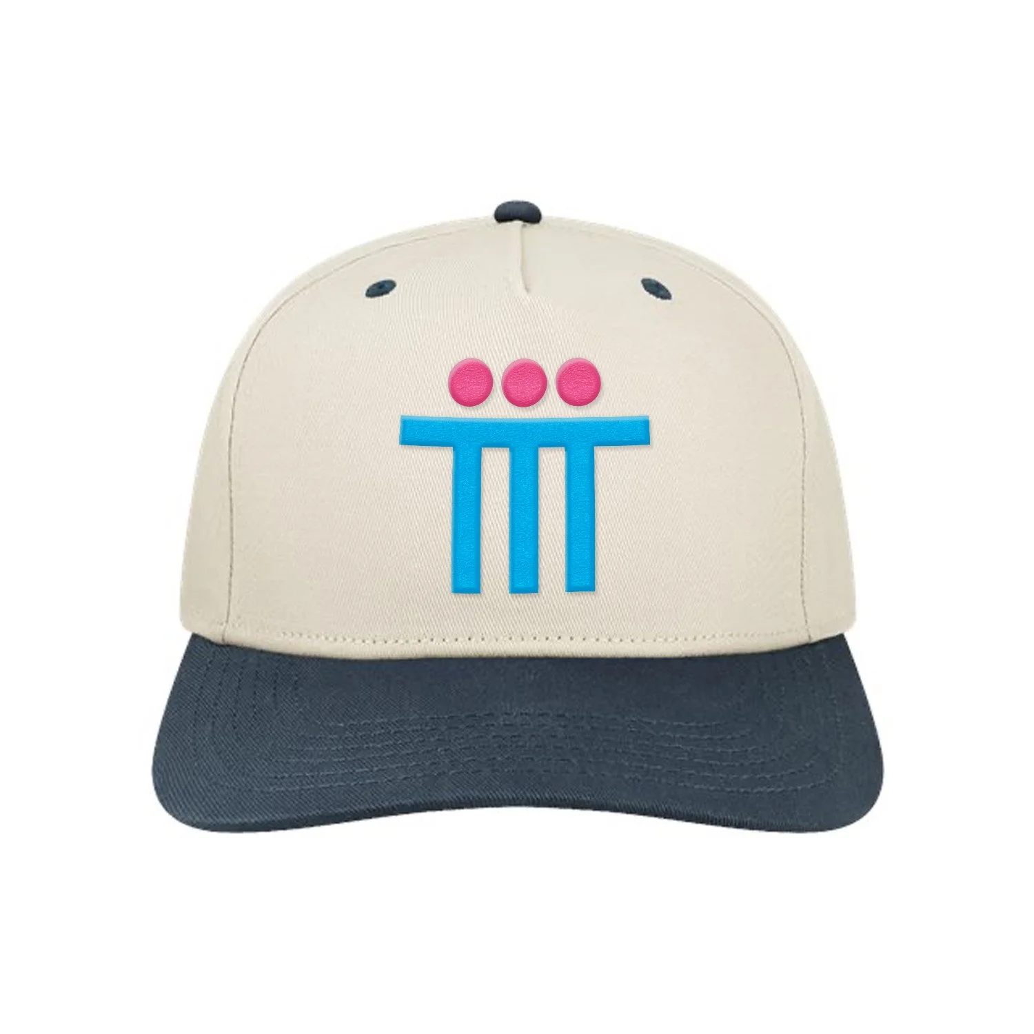 T3 Embroidered Design Snapback Cap