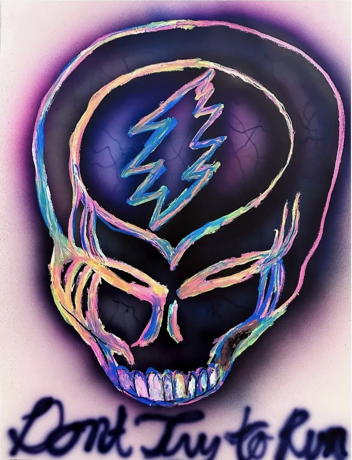 The Runner,
18" x 24" inches,
Water-based paint and paint marker on Arches paper, 2024
