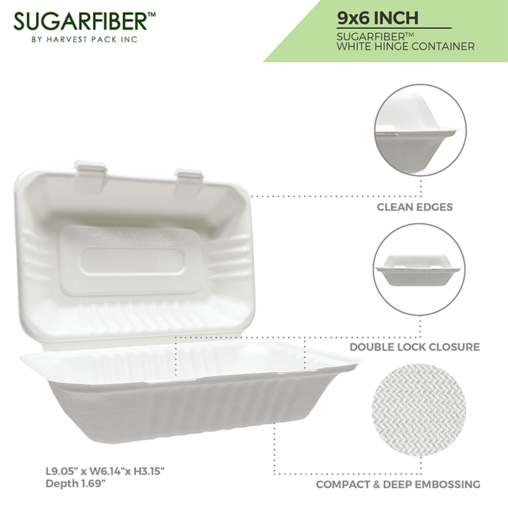 Plastic Cold Food Storage Container - 4 Inch Deep - Rectangle