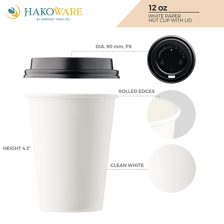 12oz Kraft Cup Container — HAKOWARE by Harvest Pack Inc