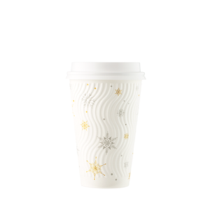 Buy Snowflake Compostable Paper Cups, 16 oz, Let It Snow