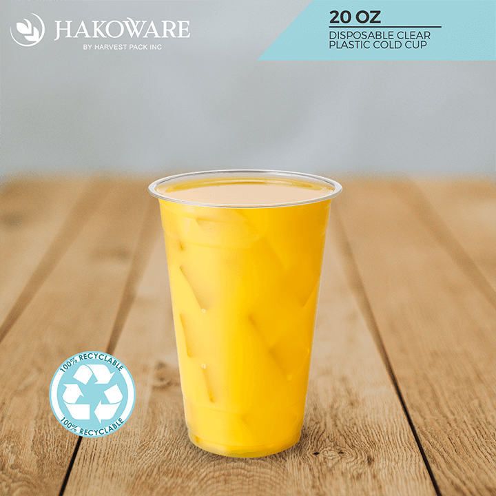 20 oz Clear PET Cup — HAKOWARE by Harvest Pack Inc