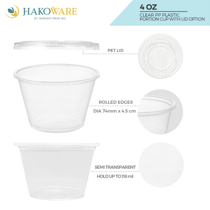 12 oz Clear PET Cold Cups — HAKOWARE by Harvest Pack Inc