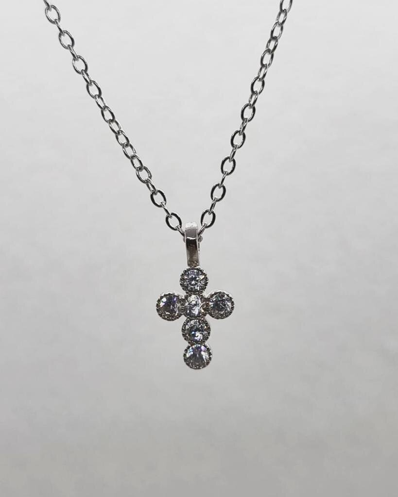 Firefly Crystal Cross Necklace – Treasures