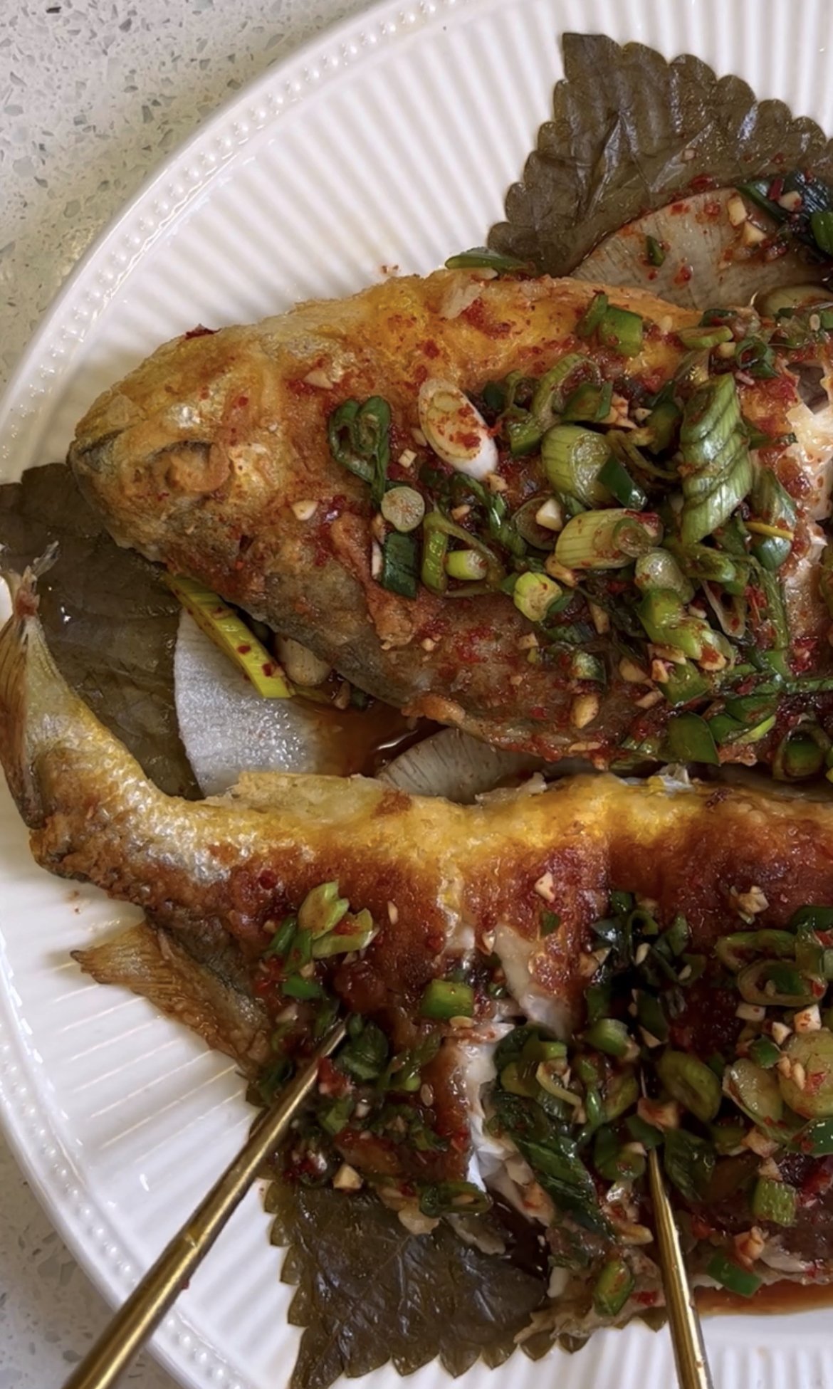 korean fried whole fish — everything alex cooks