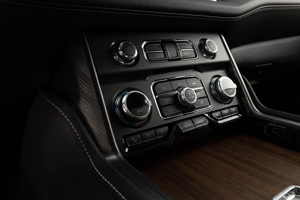 2021+ GMC Yukon Denali Center Console Overlay (Matte Black