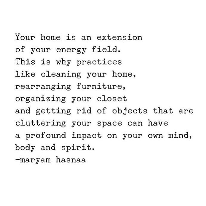 Wise words from @maryamhasnaa. 🙏 From the macro to the micro, the way we live in our homes impacts every aspect of our lives. 

I&rsquo;m excited to share with you today a fresh new website with all the ways I offer support to create more alignment 