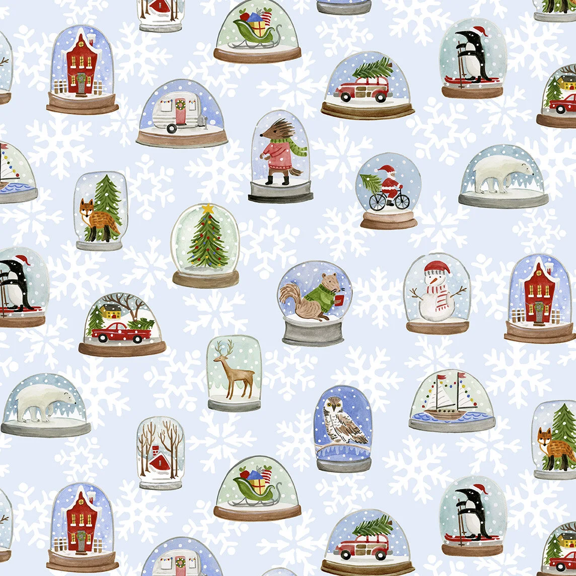 Snow Globe Sheet Set for Pottery Barn