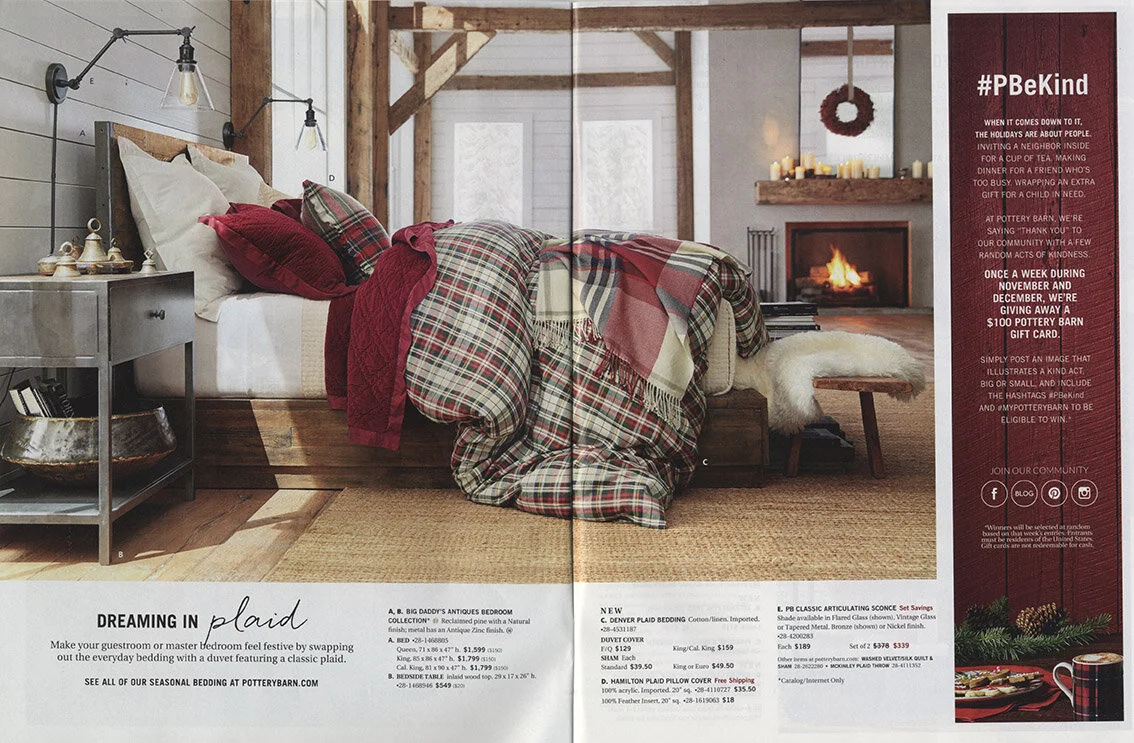Denver Plaid for Pottery Barn Holiday 2016