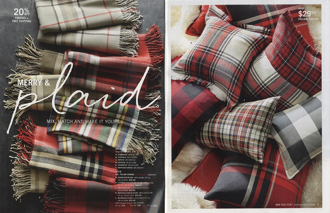 'Mad For Plaid' for Pottery Barn Holiday 2016
