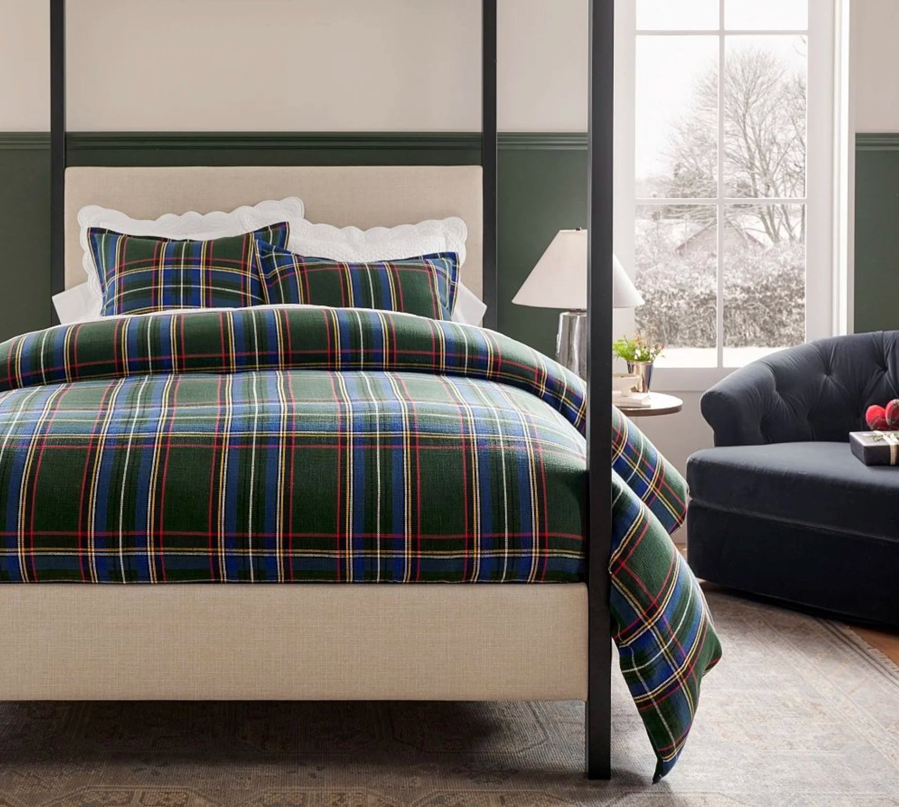 Stewart Plaid Green for Pottery Barn